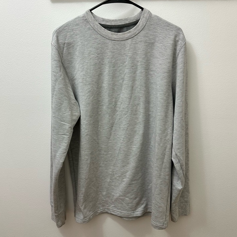 Members Mark Sweater Gray lounge tee long sleeve medium